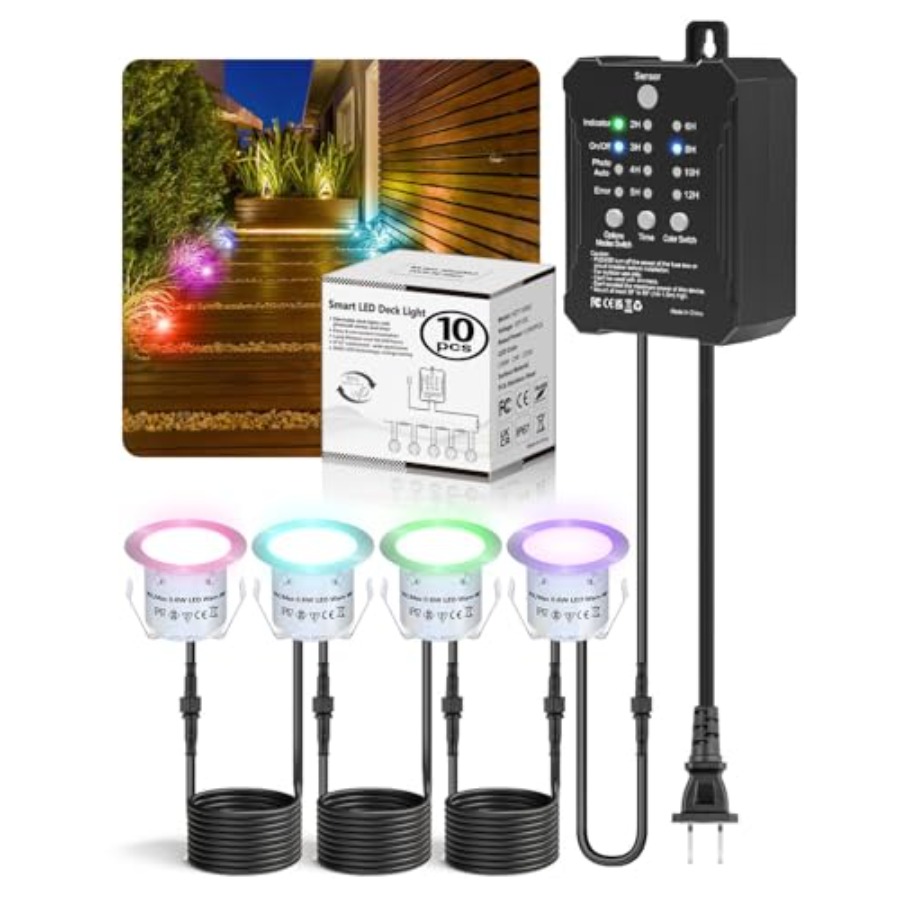 Outdoor Lighting Kit With Transformer - Kit de Luzes RGB para Deck