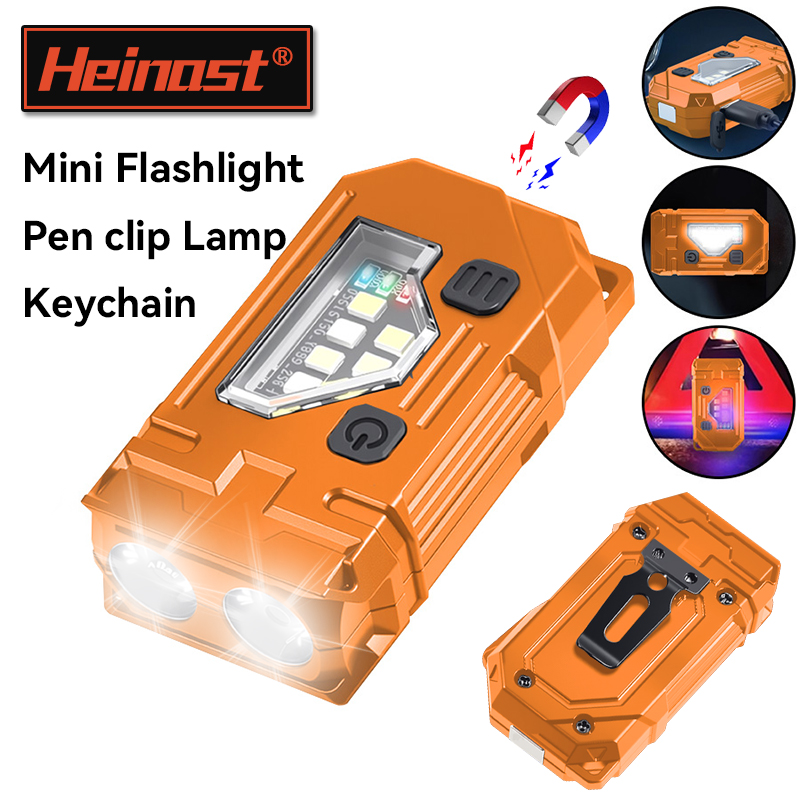 Lighting Fixture Outdoor - Mini chaveiro edc lanterna recarregável tocha