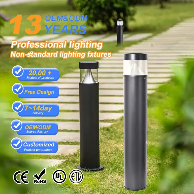 Bollard Light Garden - Luminária LED Moderna de Alumínio 3/7/12W