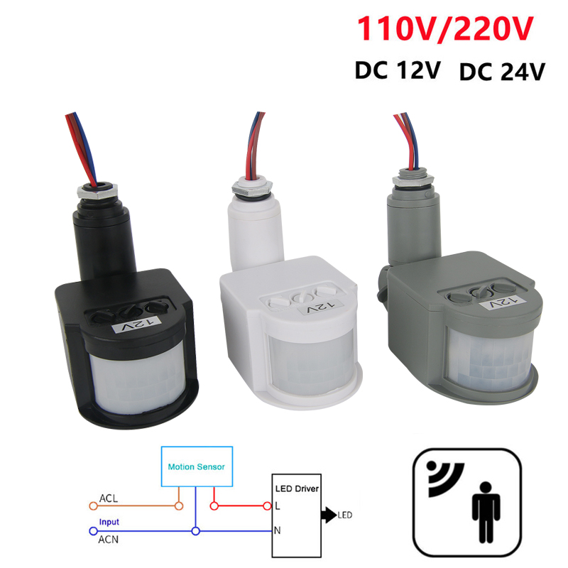 Outdoor Lighting Lux - 12v sensor de movimento 220v/110v pir