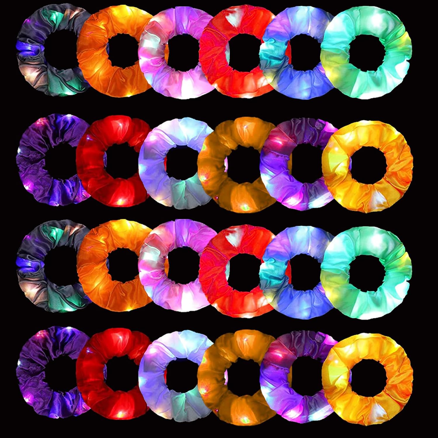 Outdoor Lighting Effects - 6 peças de Scrunchies LED, Faixas