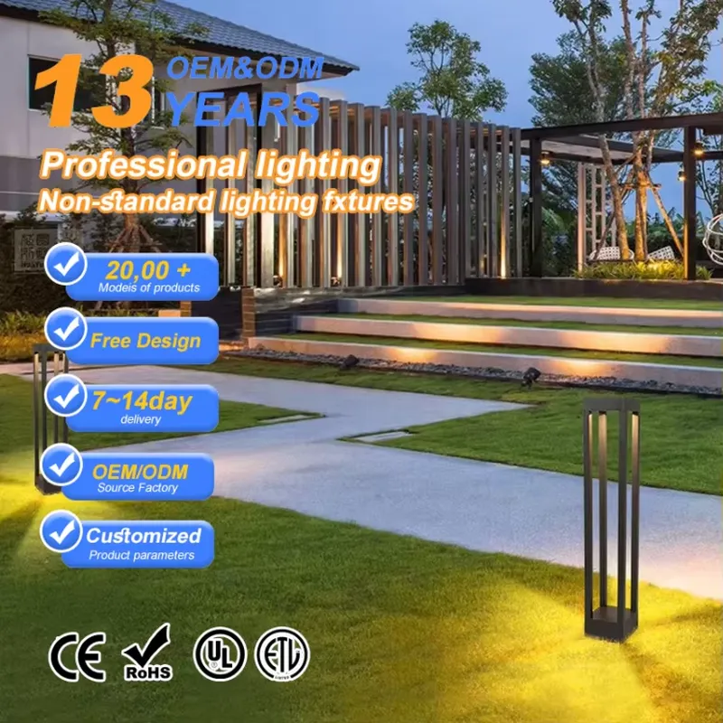Bollard Light Garden - Luminária LED COB para Jardim e