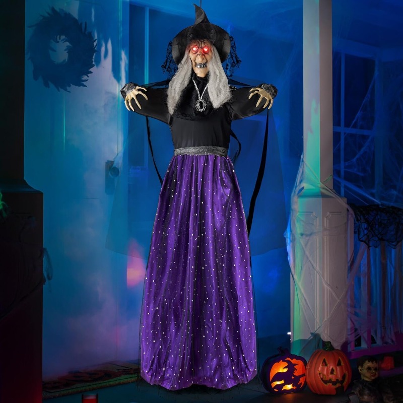 Outdoor Lighting Effects - Decoração de Halloween com Bruxa Animada