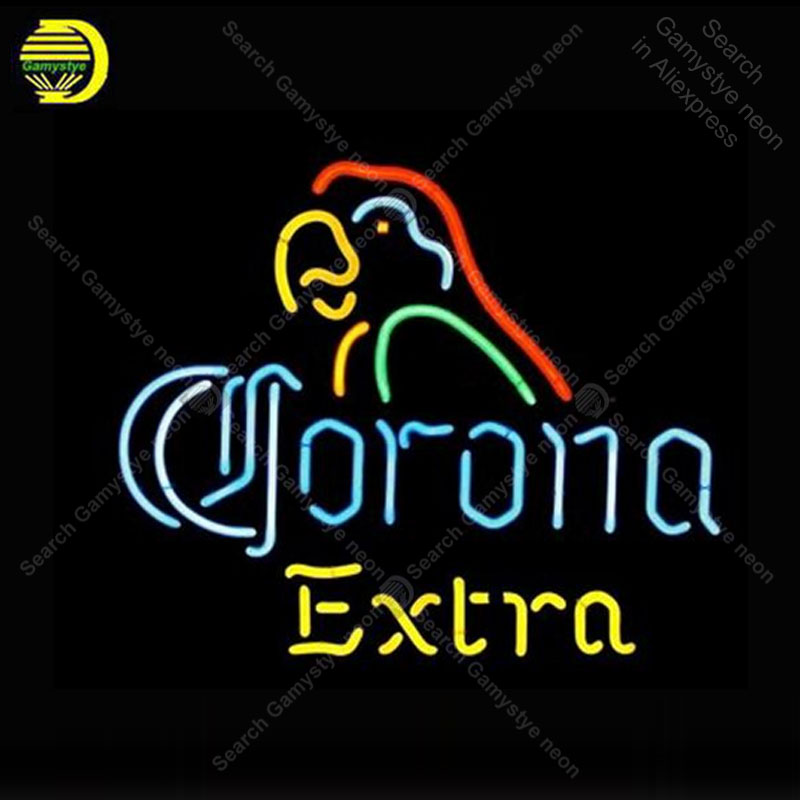Outdoor Lighting For Store - Coron extra papagaio sinal de néon