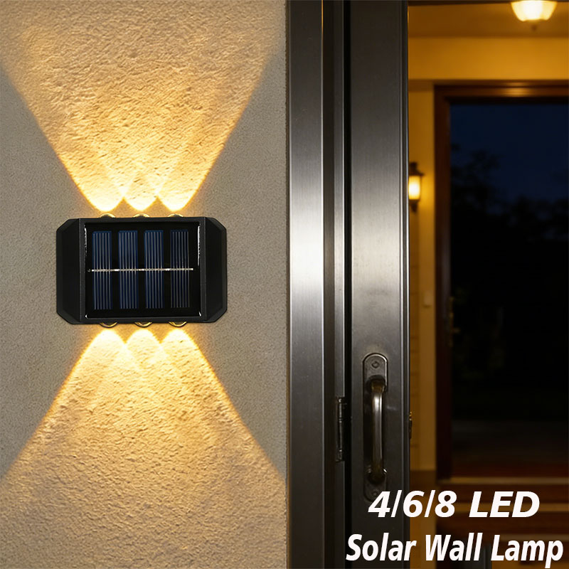Outdoor Lighting Lux - Luz Solar Externa LED 4/6/8, Lâmpada
