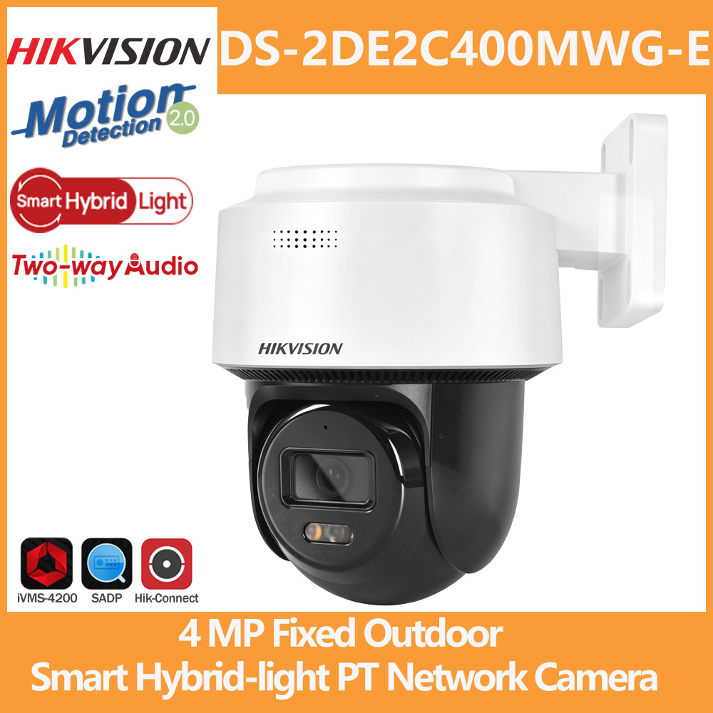 Outdoor Lighting Lux - Câmera PT Hikvision 4MP DS-2DE2C400MWG-E para