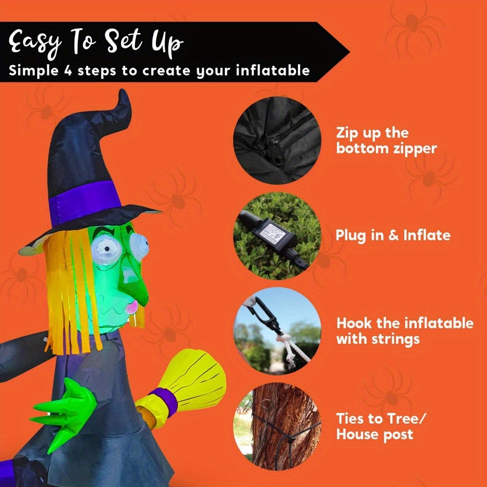 Bruxa Inflável de Halloween de - Outdoor Lighting Effects avaliação e preço