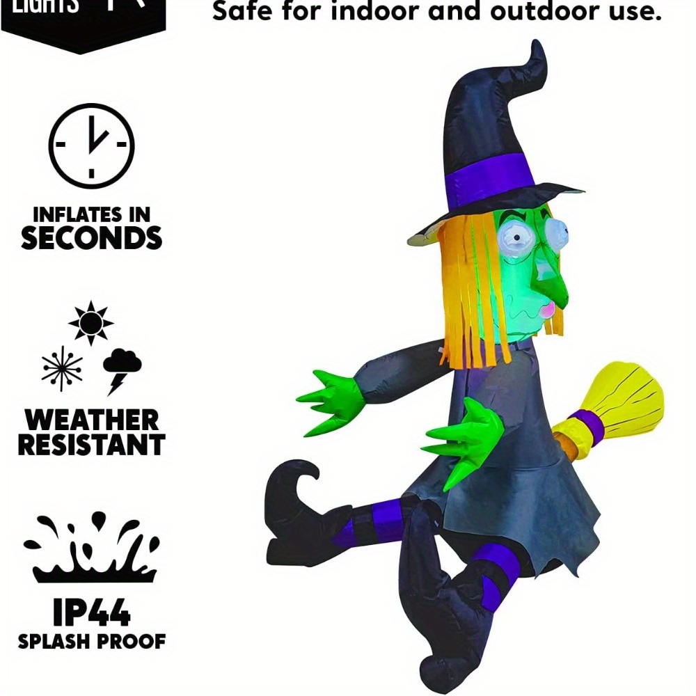 Bruxa Inflável de Halloween de - Outdoor Lighting Effects avaliação e preço