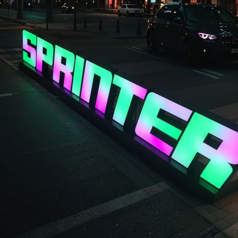 Personalizado rgb metal led si - Outdoor Lighting For Store avaliação e preço