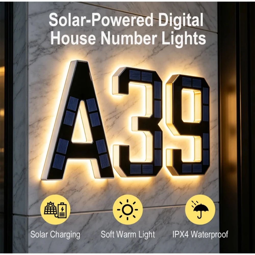 Novo Placa de Endereço Solar L - Outdoor Lighting Lux avaliação e preço