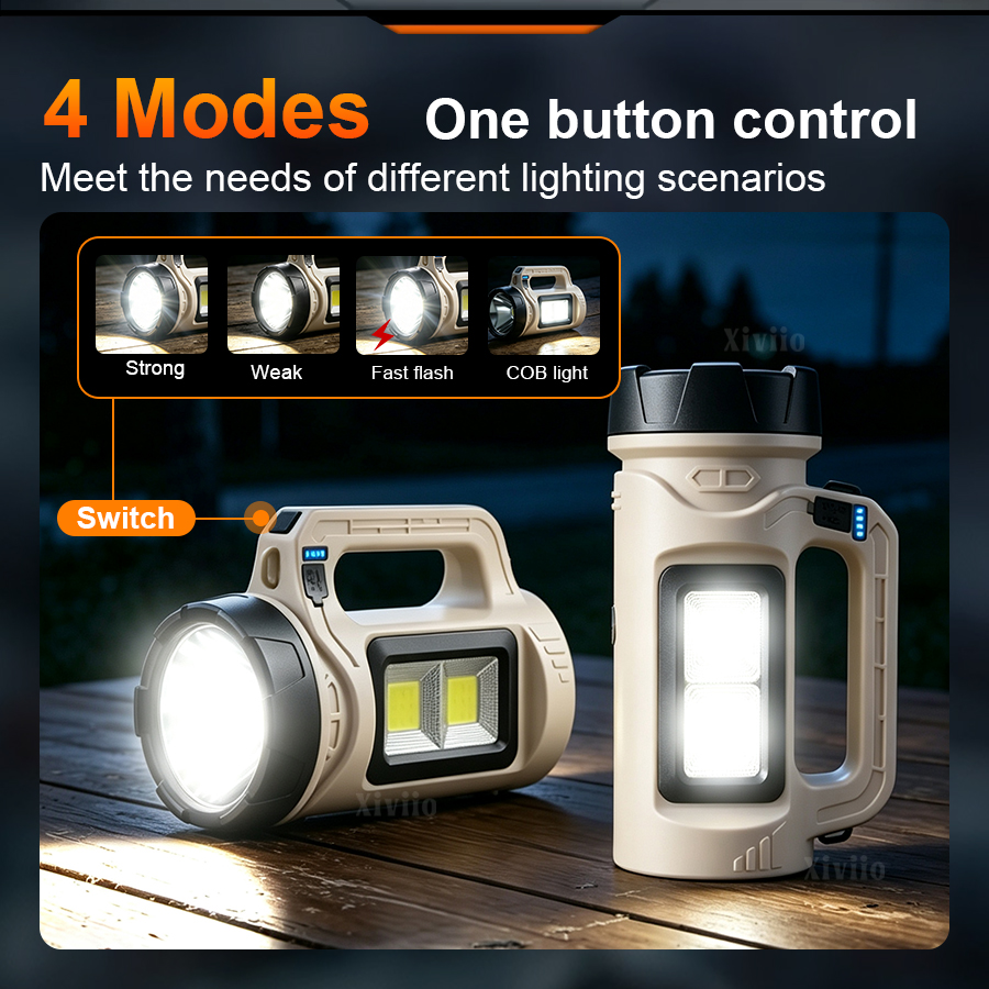 Multicena portátil led tocha s - Outdoor Lighting Nearby avaliação e preço