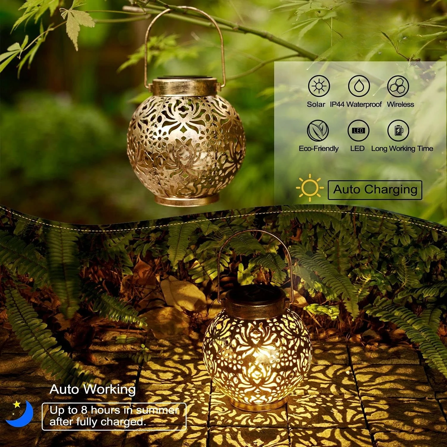 1-6PCS Lanternas Solares Marro - Bollard Light Garden avaliação e preço