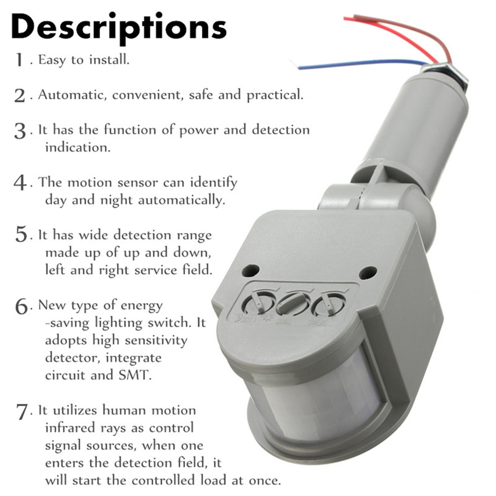 Sensor de movimento infraverme - Outdoor Lighting Timer Switch avaliação e preço