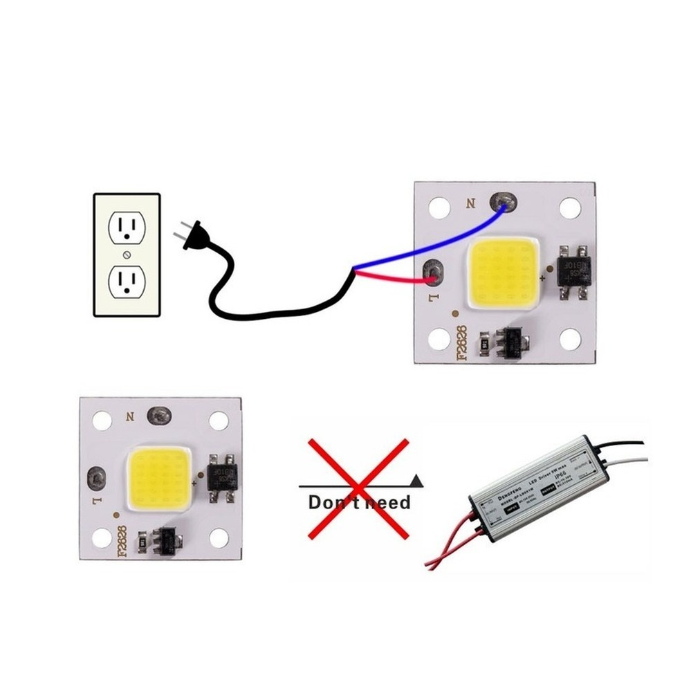 10w cob módulo 220v led chip d - Bollard Light Garden avaliação e preço