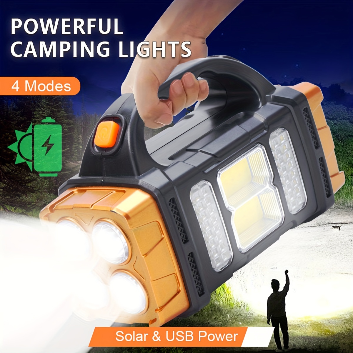 Nova Lanterna LED Solar Recarr - Outdoor Lighting Setup avaliação e preço