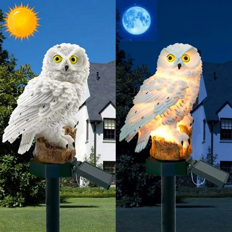 Estátua de Coruja Solar com Lu - Bollard Light Garden avaliação e preço