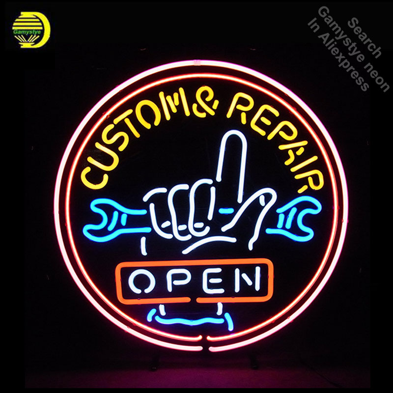 Sinal de néon de reparo aberto - Outdoor Lighting For Store avaliação e preço